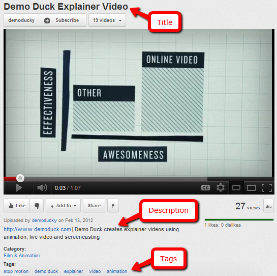 video-seo-optimization-title-description-tags video marketing company