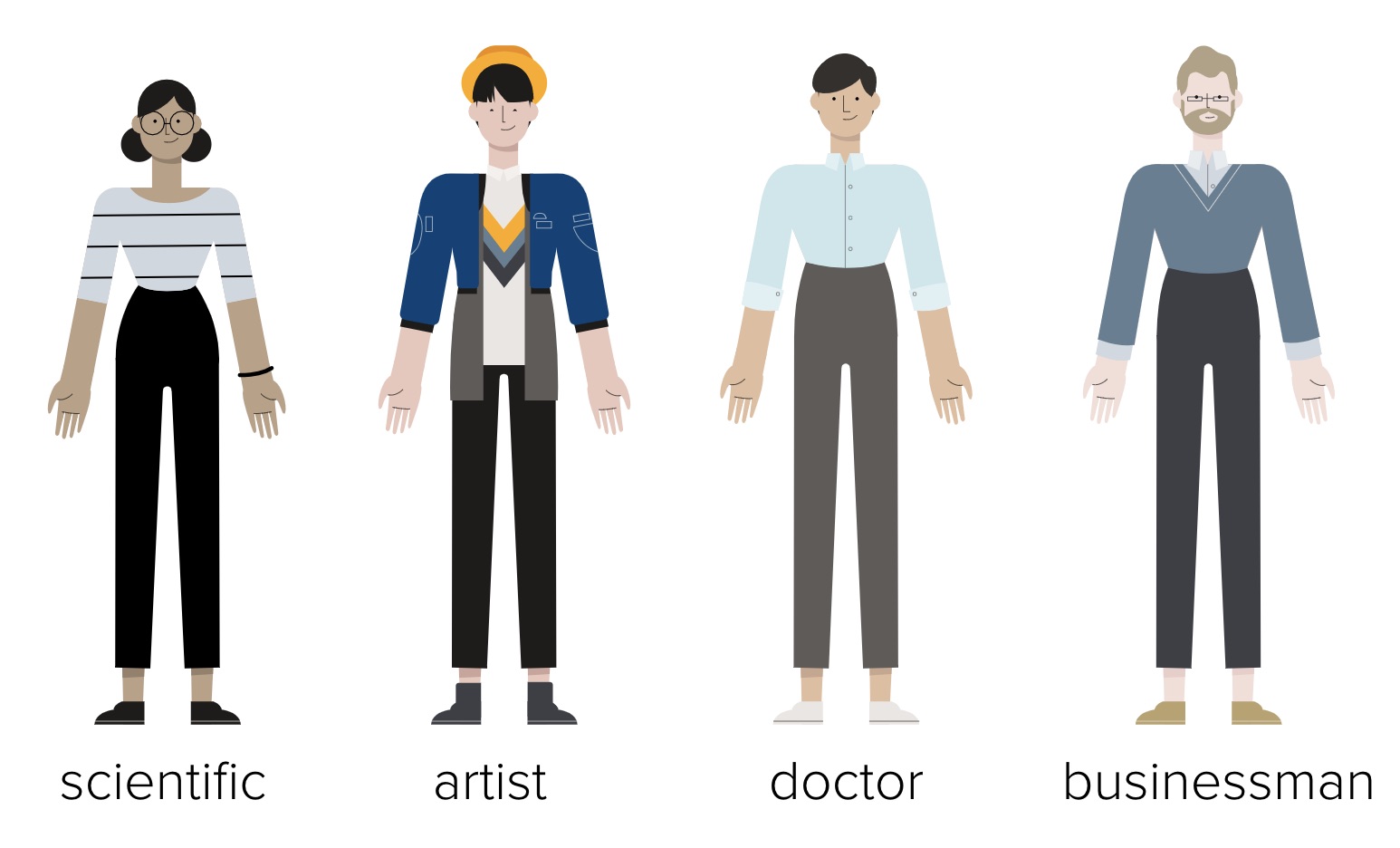 Campus Animated Explainer Video Characters illustration of people standing