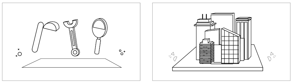 Lenovo Animated Explainer Video Opening storyboard frames from the animated product video for Lenovo