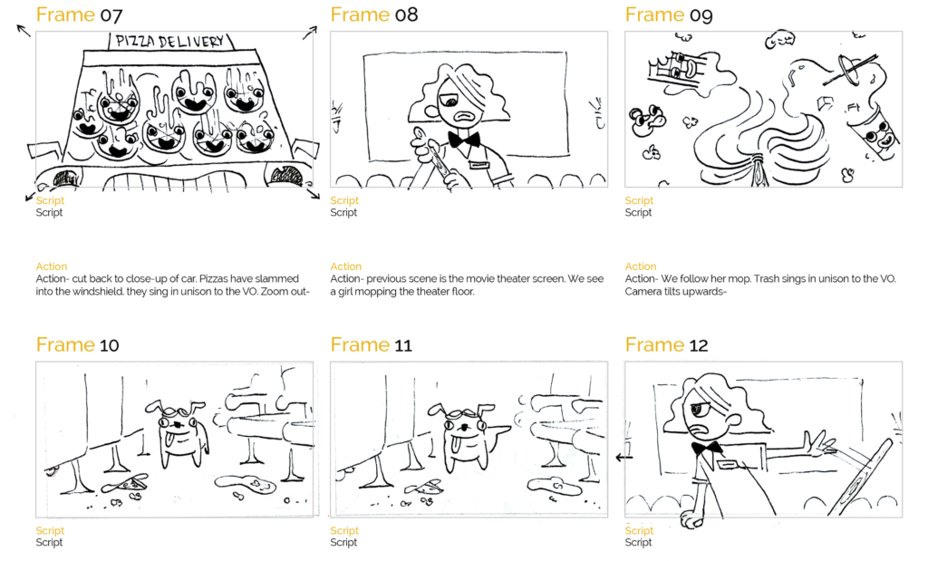Untitled (10) story boards Demo Duck animated podcast intro